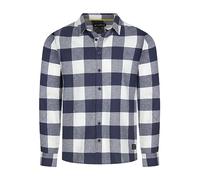 riverso Camisa de franela para hombre, manga larga, a cuadros, corte regular, camisa de leñador, camisa a cuadros, 100% algodón, gris, marrón, amarillo, rojo, verde, S, M, L, XL, XXL, 3XL, 4XL, 5XL,