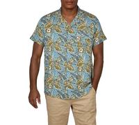 riverso Camisa hawaiana RIVMick de manga corta para hombre, corte regular, camisa de verano, camisa hawaiana, bolsillo en el pecho, flores, verde, azul, negro, S, M, L, XL, XXL, 3XL, 4XL, 5XL,