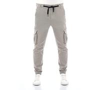 Riverso - Pantalones cargo elásticos para hombre RIVHanno Slim Fit, con bolsillos, negro, verde, beige, oliva, azul marino, gris, tallas 30, 31, 32, 33, 34, 36, 38, 40, 42, gris frío, 34W