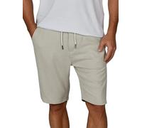 riverso Pantalones cortos de lino para hombre, verano, corte regular, RIVOliver, pantalones cortos, bermudas, de rodilla, de un solo color, blanco, azul, azul marino, beige, verde, negro, tallas S, M
