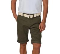 riverso Pantalones cortos de verano para hombre, pantalones cortos chinos con cinturón, corte regular, RIVHenry bermudas, elásticos, azul, azul marino, rojo, verde, naranja, beige, gris, 30, 31, 32