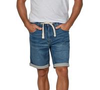 riverso Pantalones cortos vaqueros para hombre, elásticos, cortos, con cordón, corte regular, bermudas, bermudas, verano, monocolor, negro, azul, gris, 30, 31, 32, 33, 34, 36, 38, 40, 42, 44, 46