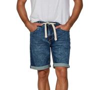 riverso Pantalones cortos vaqueros para hombre, elásticos, cortos, con cordón, corte regular, RIVPaul, bermudas, verano, monocolor, negro, azul, gris, 30, 31, 32, 33, 34, 36, 38, 40, 42, 44, 46, 46