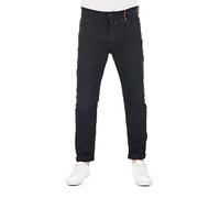 riverso Pantalones vaqueros para hombre, elásticos, ajustados, ajustados, RIVToni, color negro, azul, gris, 29, 30, 31, 32, 33, 34, 36, 38, 40, Black Denim (B122), 31W / 30L