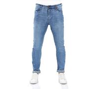 riverso Pantalones vaqueros para hombre, elásticos, ajustados, ajustados, RIVToni, color negro, azul, gris, 29, 30, 31, 32, 33, 34, 36, 38, 40, Medium Blue Denim (M236), 32W / 32L