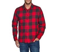 riverso RIVArne - Camisa de Manga Larga para Hombre, Corte Normal, a Cuadros, Color Gris, marrón, Amarillo, Rojo, Verde, S - 5XL, 100% algodón, Cherry Red (15300), XXXXXL