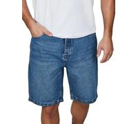 riverso RIVAshton Pantalones cortos para hombre, corte holgado, pantalones cortos de verano, mezclilla, algodón, monocolor, azul, gris, S, M, L, XL, XXL, Medium Blue Denim (M288), S