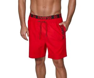riverso RIVBobby Bañador para hombre, pantalón corto para verano para deporte y playa, con cordón, 100 % poliéster, negro, verde, naranja, rojo, S, M, L, XL, XXL, 3XL, 4XL, 5XL, M