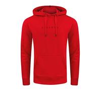riverso Riverik Sudadera con capucha para hombre, sudadera con capucha, bolsillos canguro, regular, monocolor, algodón, Red Middle Red (15300), M