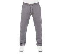 riverso RIVGuido - Pantalones de chándal para Hombre, Pantalones de Deporte, Pantalones de Ocio, Pantalones Regulares, Monocolor, Bolsillos Largos, algodón, Gris Melange Standard 2, XXXL