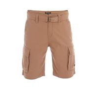 Riverso RivJoel Calções para homem, corte regular, bermudas, verão, com cinto, 100% algodão, 33