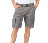 riverso RIVJoko - Pantalones cortos cargo para hombre con cinturón, corte regular, pantalones cortos cargo de verano, elásticos, color azul marino, beige, verde, gris, S, M, L, XL, XXL, 3XL, 4XL, 5XL,