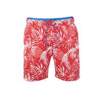 riverso RIVKai - Bañador para hombre, pantalón corto de verano, deportivo, con cordón, 100 % poliéster, negro, azul, verde, verde oliva, rojo, Cherry Red Bright Royal Blue, L