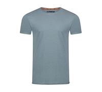 riverso RIVLenny - Camiseta básica para Hombre, Cuello Redondo, Corte Ajustado, Manga Corta, Color Liso, 100% algodón, Negro, Blanco, Gris, Azul, Verde, S, M, L, XL, XXL, 3XL, 4XL, 5XL
