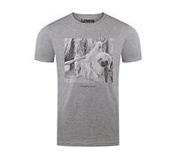 riverso RIVLukas Camiseta para hombre con impresión fotográfica de cuello redondo y cuello redondo de manga corta camiseta regular algodón Gris Ajd XXXXXL