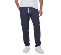 riverso RIVMarco Pantalones de lino largos para hombre, corte regular, pantalones de verano, pantalones de ocio, monocolor, blanco, beige, oliva, azul, negro, S, M, L, XL, XXL, 3XL, 4XL, 5XL