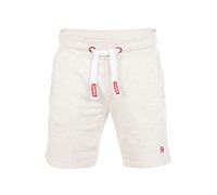 riverso RIVMoritz Pantalones Cortos de chándal Cortos para Hombre, Bermudas de Verano, Deporte, algodón, Light Beige Melange (20200), XL