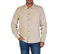 riverso RIVMorten Camisa de pana para hombre, manga larga, corte regular, camisa de ocio, camisa para hombre, monocolor, negro, beige, verde, S, M, L, XL, XXL, 3XL, 4XL, 5XL, marrón arena, XXL