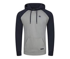 riverso RIVNino Sudadera con capucha para hombre Sudadera con Capucha Bolsillos Canguro Corte Regular Algodón Negro Rojo Azul Gris S M L XL 2XL 3XL 4XL 5XL, gris amanecer, M