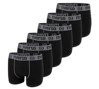 riverso RIVOle - Calzoncillos tipo bóxer para hombre, paquete de 6 unidades, estilo retro, elásticos, color negro, gris, azul, blanco, verde, rojo, naranja, amarillo, S, M, L, XL, XXL, 3XL, 4XL, 5XL,