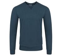 riverso RIVPhillip - Sudadera básica de Cuello Redondo, Manga Larga, Corte Regular, Color Negro, Rojo, Azul, marrón, Verde, S, M, L, XL, XXL, 3XL, 4XL, 5XL Azul Marino (19400) XXXXXL