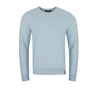 riverso RIVPhillip Sudadera básica de cuello redondo para hombre, manga larga, corte regular, monocolor, Azul claro (19200), XXXL