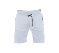 riverso RIVRainer - Pantalones cortos de chándal para hombre, bermudas de verano, pantalones cortos de motorista, de algodón, negro, verde, azul, rojo, S, M, L, XL, 2XL, 3XL, 4XL, 5XL, Azul claro