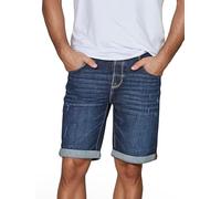 Riverso RIVTom - Pantalones Cortos de Hombre en Denim, Ajuste Normal, Algodón, Short de Jeans, Bermuda, Gris, Azul Claro, Azul, Tallas W30 - W42, 48
