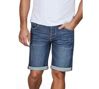 riverso RIVTom W30-W42 - Pantalones cortos vaqueros cortos para hombre, corte normal, algodón, pantalones vaqueros, bermudas, gris, azul claro, azul