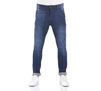 riverso RIVToni - Pantalones vaqueros para hombre, ajustados, de algodón, elásticos, color negro, azul, gris, w29, w30, w31, w32, w33, w34, w36, w38, w40, Dark Blue Denim (D212), 36W x 32L