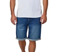 riverso RIVUdo Pantalones cortos vaqueros tipo bermuda para hombre, elásticos, corte regular, para verano, tela vaquera lisa en gris, azul o negro, tallas 30 a 46, 46