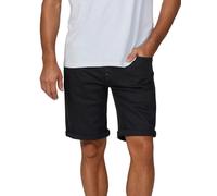 riverso RIVUdo Pantalones cortos vaqueros tipo bermuda para hombre, elásticos, corte regular, para verano, tela vaquera lisa en gris, azul o negro, tallas 30 a 46, 44