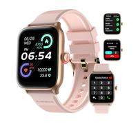 RIVERSONG Reloj Inteligente Mujer, 1.85" Smartwatch con Llamadas Bluetooth y Asistente de Voz, 100+ Modos Deportivos, Monitor de Frecuencia Cardíaca y Sueño, Podómetro, Ciclo Menstrual, Oro Rosa