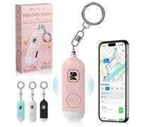 RiverStone - Alarma personal de 130 dB antiagresión con rastreador GPS Apple Find My solo para IOS, llavero compacto de emergencia de autodefensa y anti eliminación para niños, mujeres, ancianos