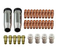 RIVERWELD 36KD MB36 MIG Mag Welding Torch Consejo de contacto 1.2 mm Boquilla de gas Consejo de contacto cónico Accesorios-Difuscadores Consumibles 31 piezas