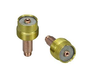 RIVERWELD 45V64 2.4 mm orificio Diametro largo Lente de gas TIG Cuerpos de coleta SR WP 17 18 26 Antorcha 2pk