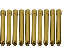 RIVERWELD Adaptador de pinza de cuña larga TIG de tungsteno con ahorro de gas 3C332GS de 2,4 mm, compatible con antorchas de soldadura TIG DB SR WP 17 18 26, paquete de 10