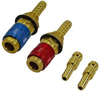 RIVERWELD Agua enfriada y adaptador de gas Conector rápido para la antorcha de soldadura TIG 2pk