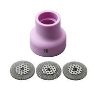 RIVERWELD Boquilla de cerámica 53NACN -16# Pyrex Glass TIG Cups 53NAbSP3-16# Pantalla para antorchas de soldadura SR WP 9 20 17 18 26 TIG 4PCS