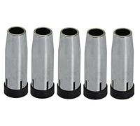 RIVERWELD Boquilla de gas cónica MIG MAG 145.0080 de latón para antorcha de soldadura CO2 24KD MB24 paquete de 5