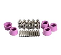 RIVERWELD Boquilla de punta de electrodo de plasma SG-55 AG-60 WSD-60 de 1,0 mm y 50 A apta para cortadora de plasma CUT-60 LGK-60, 25 unidades