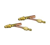 RIVERWELD Cables y conector de cable separado de gas (agua) para soplete de soldadura TIG (3/8" -24UNF WP17) 2 pieza