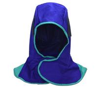 RIVERWELD Capucha de soldadura Tela retardante de llama para soldadores Casco de soldadura Color azul Equipo de seguridad en el trabajo Protección de la cabeza del engranaje