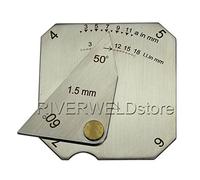 RIVERWELD Cuadrado Galga de soldadura Ángulo Profundidad Socavado Picaduras Soldadura de filete Tamaño de la garganta Longitud Desalineación exterior