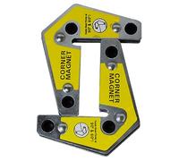 RIVERWELD Cuadrados de esquina magnética Fuerte potente soldadura bisel imán de 90 ° y 60 ° Configuración de ángulo máximo Fuerza de extracción de 14 kg paquete gemelo
