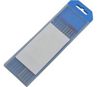 RIVERWELD Electrodo de tungsteno para soldadura TIG rojo WT20 toriado al 2% 1,6 mm x 150 mm 10 unidades