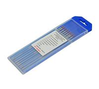 RIVERWELD Electrodo de tungsteno para soldadura TIG rojo WT20 toriado al 2% 2,4 mm x 150 mm 10 unidades