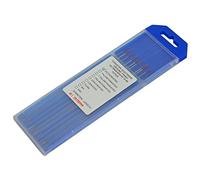 RIVERWELD Electrodo de tungsteno para soldadura TIG rojo WT20 toriado al 2 por ciento, 1,0 mm x 150 mm, paquete de 10