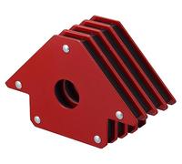 RIVERWELD Imanes y abrazaderas de soldadura de 4" y 50 lb, soporte magnético, posicionador de electrodos de soldadura por arco, imán metálico de ángulo de 45, 90 y 135 grados (4 unidades)