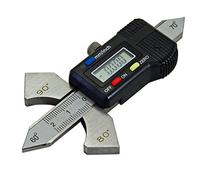 RIVERWELD Medidor de soldadura digital con pantalla de 4 ángulos en el cuerpo: 60°, 70°, 80°, 90°. Verifica la altura de soldadura, el grosor del filete y el ángulo del bisel